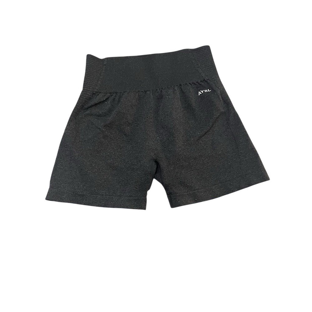 AYBL Biker Shorts Womens‎ S Black Seamless High Waisted Workout Activewear